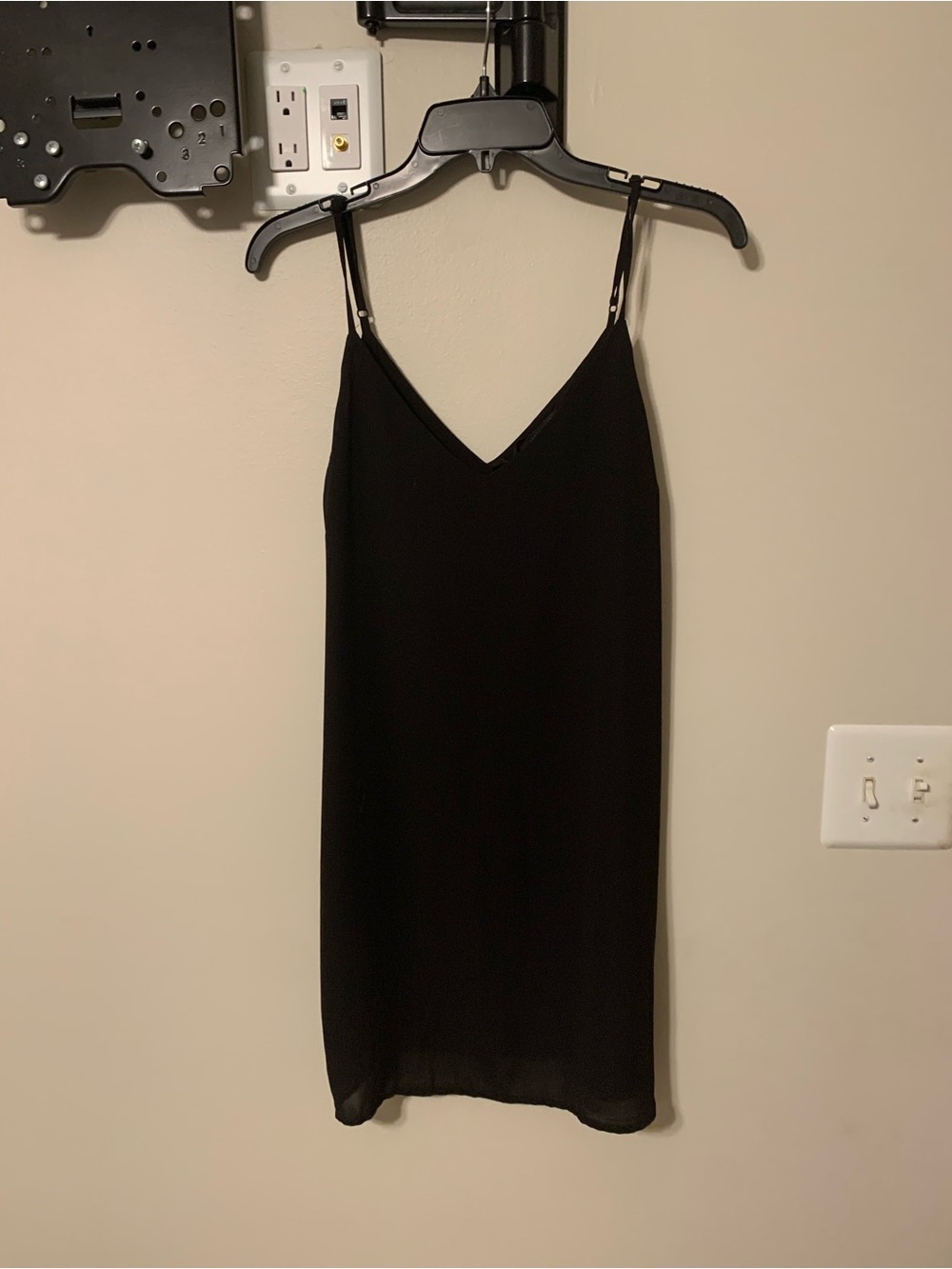 Woman’s Cotton On Black Midi Slip Dress. Size S